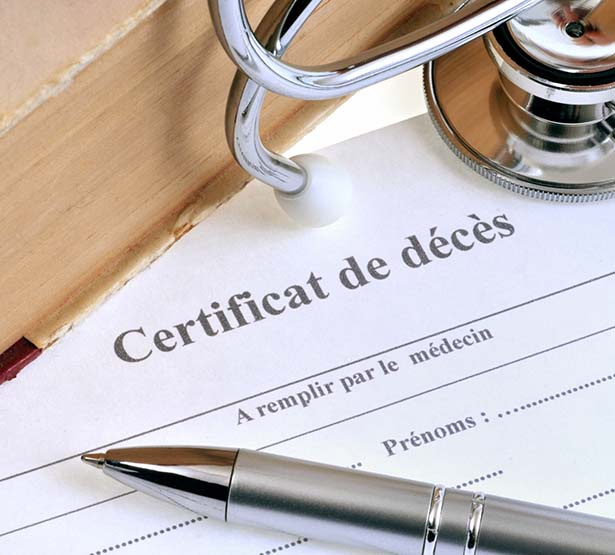 La rédaction et la transmission du certificat de décès - MACSF
